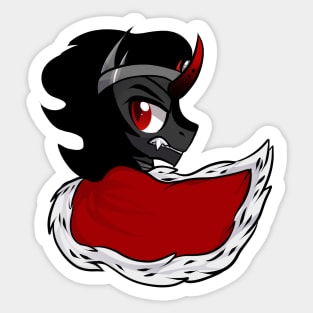 King Sombra cape Sticker